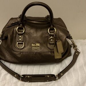 Coach Dark Brown Leather Satchel